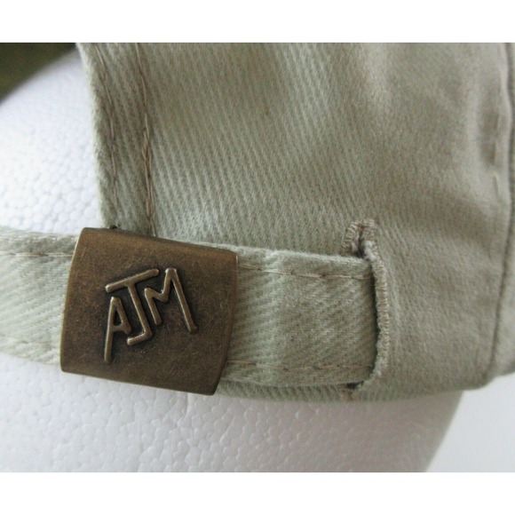 Pile Base Contractors Hat Ball Cap Khaki Blue Slide Clasp Adjustable Embroidered - Picture 7 of 8